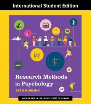 Paperback Research Methods in Psychology Book