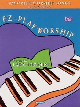 Paperback EZ-Play Worship: Favorite Worship Songs for Big-Note Piano Book