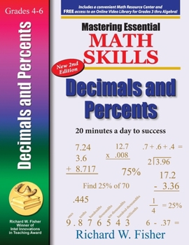 Paperback Mastering Essential Math Skills Decimals and Percents, 2nd Edition Book