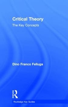 Hardcover Critical Theory: The Key Concepts Book