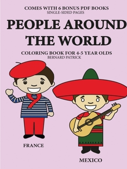 Paperback Coloring Books for 4-5 Year Olds (People Around the World) Book