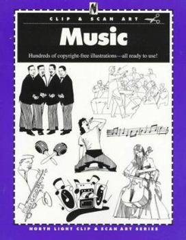 Paperback Music (North Light Clip & Scan Art Series) Book