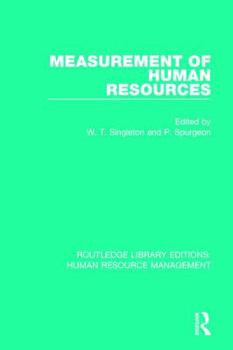 Paperback Measurement of Human Resources Book