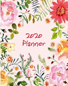 Paperback 2020 Planner: 8"x10" Daily and Weekly Agenda Planner and Organizer V42 Book