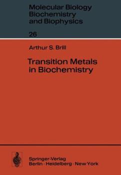Paperback Transition Metals in Biochemistry Book