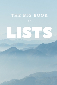 Paperback The Big Book of Lists, A Blank List Journal - 6x9 Book