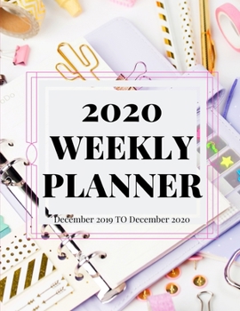 2020 Weekly Planner And Monthly: Dec 1 2019 To Dec 31 2020  Calendar Pocket Planner Monthly Reminder: 2 Year 2020 Planner Weekly & Monthly Planner With Tabs With Tabs Thick Paper, Back Gift Box