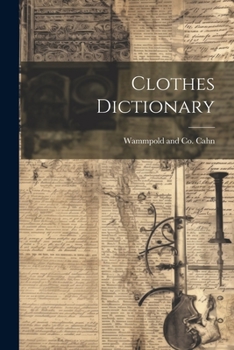 Paperback Clothes Dictionary Book