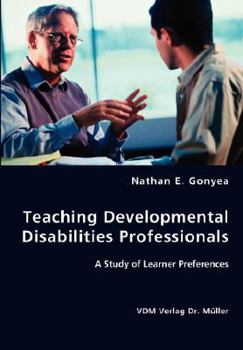 Paperback Teaching Developmental Disabilities Professionals Book