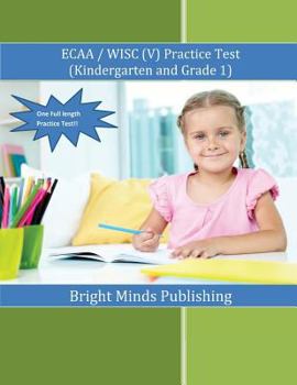 Paperback ECAA / WISC(V) Practice Test (Kindergarten & Grade 1) Book