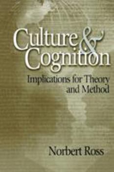 Paperback Culture and Cognition: Implications for Theory and Method Book