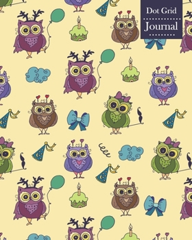 Dot Grid Journal: Notebook Planner with Cute Owl Themed Cover Design