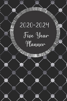 Paperback 2020-2024 Five Year Planner: Elegant Black Pocket Five Year Planner Monthly Agenda January 2020 To December 2024 60 Months Calendar Schedule Organi Book