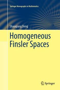 Paperback Homogeneous Finsler Spaces Book