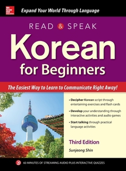 Hardcover Read and Speak Korean for Beginners, Third Edition Book