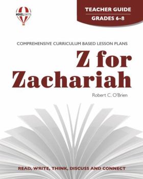 Paperback Z for Zachariah - Teacher Guide by Novel Units Book