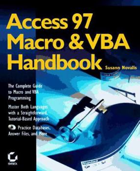 Paperback Access 97 Macro & VBA Handbook [With CDROM] Book