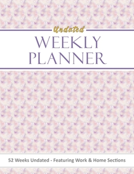 Paperback Undated Weekly Planner: Pastel Pink Clouds Work and Home 52 Week Productivity Organizer For Women Book