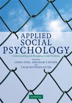 Paperback Applied Social Psychology: Understanding and Managing Social Problems Book