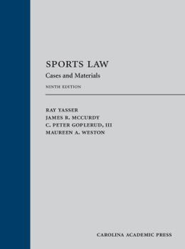 Hardcover Sports Law: Cases and Materials Book