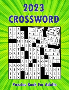 Paperback 2023 Easy Crossword Puzzles Book For Adults Book