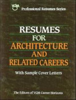Paperback Resumes for Architecture and Related Careers Book