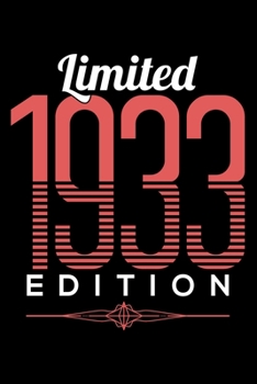 LIMITED 1933 EDITION: Dot Grid Journal, Diary, Notebook, 6x9 inches with 120 Pages.