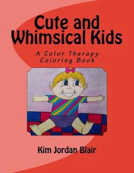 Paperback Cute and Whimsical Kids: A Color Therapy Book