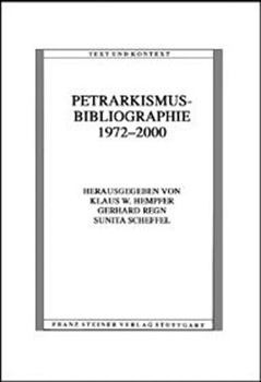 Paperback Petrarkismus-Bibliographie 1972-2000 [German] Book