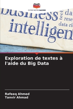 Paperback Exploration de textes à l'aide du Big Data [French] Book