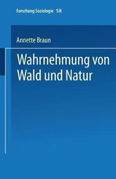 Paperback Wahrnehmung Von Wald Und Natur [German] Book