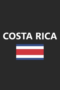 Costa Rica: Rican Flag City Country Notebook Journal Lined Wide Ruled Paper Stylish Diary Vacation Travel Planner 6x9 Inches 120 Pages Gift
