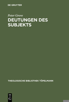 Hardcover Deutungen des Subjekts [German] Book