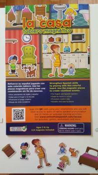 School & Library Binding La casa - Tablero magnético - Magnetic Board Book - Preschool Learn Spanish [Spanish] Book