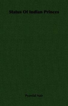 Paperback Status of Indian Princes Book