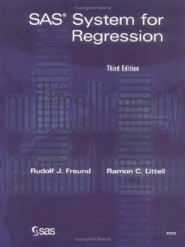 Paperback SAS System for Regression, Third Edition (Wiley Series in Probability and Statistics) Book