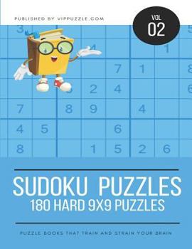 Paperback Sudoku Puzzles - 180 Hard 9x9 Puzzles Book