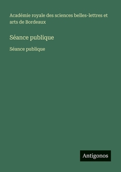 Paperback Séance publique: Séance publique [French] Book