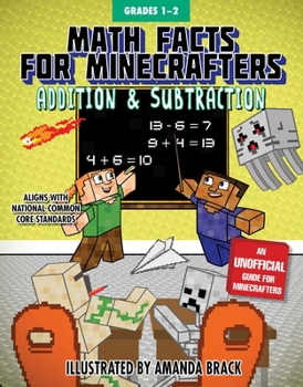 Paperback Math Facts for Minecrafters: Addition and Subtraction Book