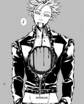 Notebook: Anime Seven Deadly Sins Soft Glossy Cover College Ruled Lined Pages Book 7.5 x 9.25 Inches 110 Pages