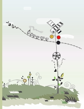 Sketchbook: Floral doodle notebook | Journal for drawing sketching or doodling | blank pages with small floral element at the corner