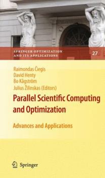 Hardcover Parallel Scientific Computing and Optimization: Advances and Applications Book