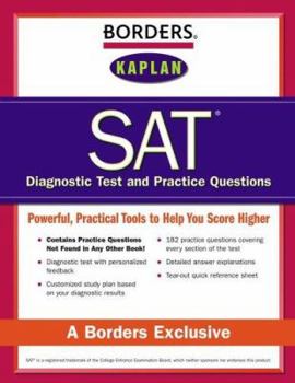 Paperback Borders SAT Diagnostic Tests and Practice Questions, Second Edition Book