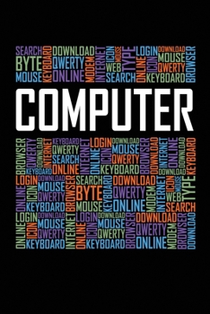Computer Words: 6x9 Ruled Notebook, Journal, Daily Diary, Organizer, Planner