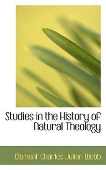 Studies in the History of Natural Theology