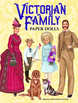 Paperback Victorian Family Paper Dolls Book