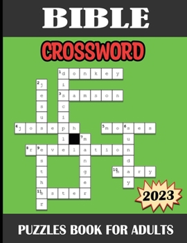 Paperback 2023 Bible Crossword Puzzles Book for Adults Book