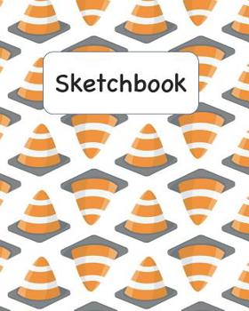 Paperback Sketchbook: Orange Cones Sketchbook for Kids and Adults of All Ages Book