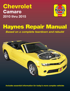 Paperback Chevrolet Camaro 2010 Thru 2015 Haynes Repair Manual Book