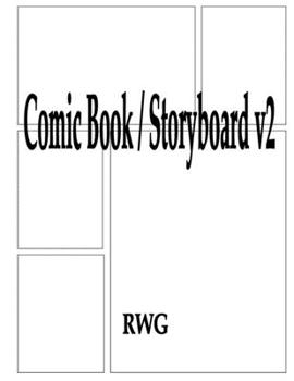 Paperback Comic Book / Storyboard v2: 50 Pages 8.5" X 11" Book